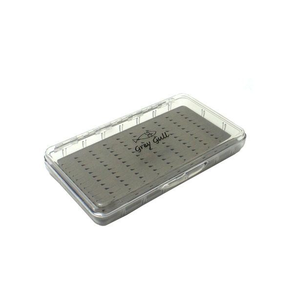 Grey Gull caja HG023C 158x96x23mm foam plano tapa transparente