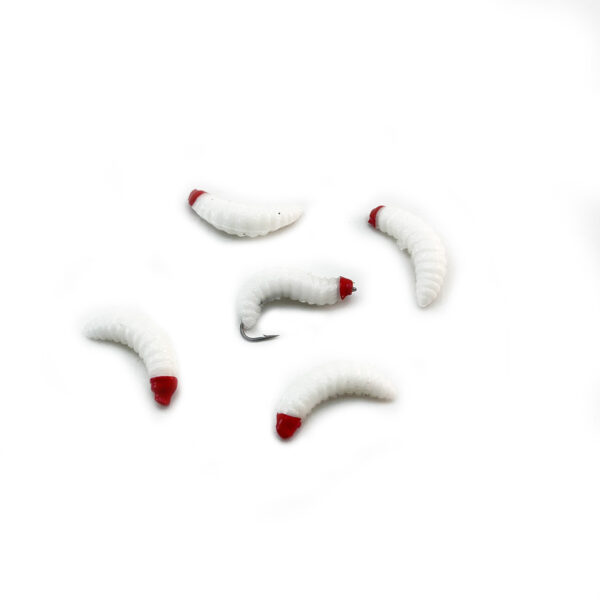 FlyPhantom Squirmy Worms Isoca anillada 5 pcs
