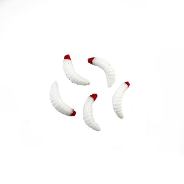FlyPhantom Squirmy Worms Isoca anillada 5 pcs - Imagen 2