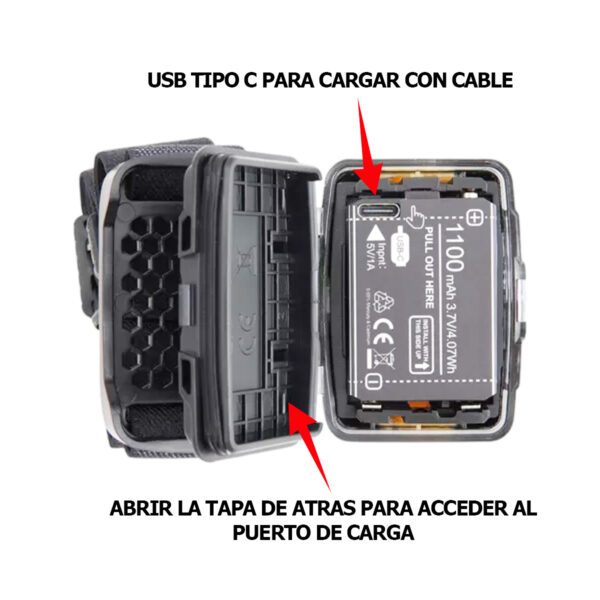 Spinit Linterna HL600RD Sensor - Imagen 4