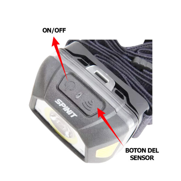 Spinit Linterna HL600RD Sensor - Imagen 5