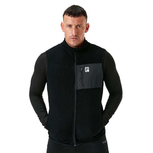 Payo Chaleco Micropolar Cuadriculado Negro XXXL