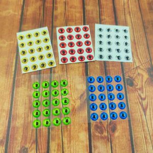 Flyphantom Ojos resinados 3D adhesivos 20pcs