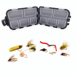 Combo moscas x 10 + Caja HG040 #C01