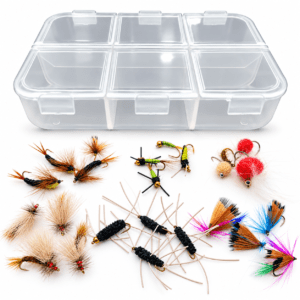 Combo moscas x 24 + Caja #A01