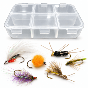 Combo moscas x 6 + Caja #B01