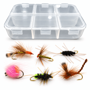 Combo moscas x 6 + Caja #B02