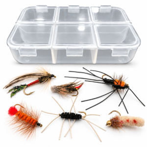 Combo moscas x 6 + Caja #B09