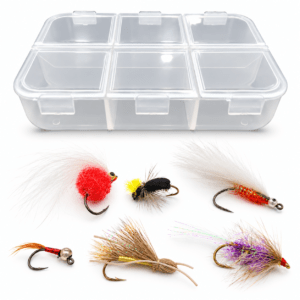 Combo moscas x 6 + Caja #B10