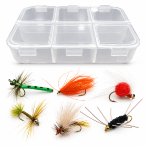 Combo moscas x 6 + Caja #B15