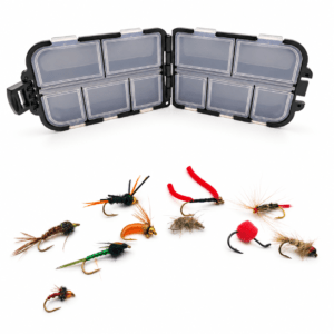 Combo moscas x 10 + Caja HG040 #C02