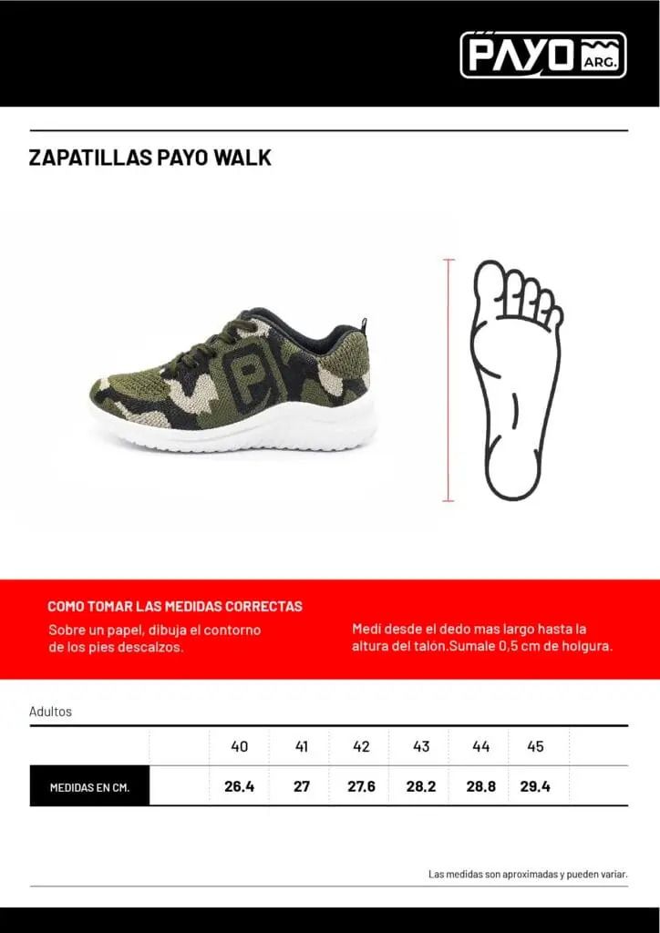 Payo Zapatilla Walk Hombre Suela Reforzada Anti Deslizante #42 - Imagen 4