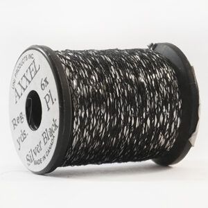 UNI Thread Axxel (Flat Braid) Black Silver
